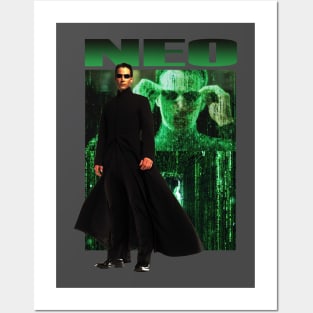 Neo The Matrix Retro Movie Posters and Art